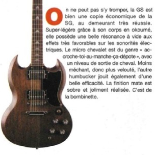 La GS300 sélectionnée dans le Guide d'achat Guitarist & Bass 2019