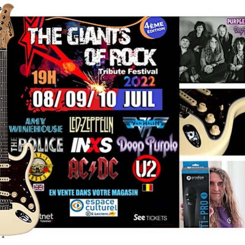 |EVENEMENT| The Giants of Rock, micros TT1 et ST80RA Vintage White sur scène